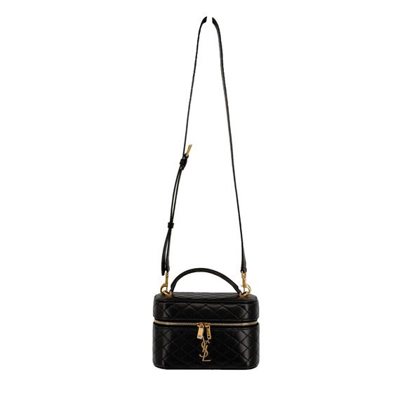 Saint Laurent Vanity Bag Handbag Shoulder Bag 2 Way Gaby Mini Lambskin Designer - Picture 2 of 16